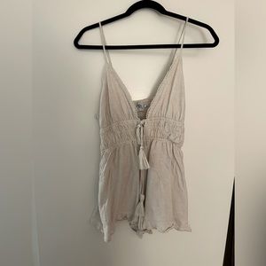 Tan Princess Polly romper